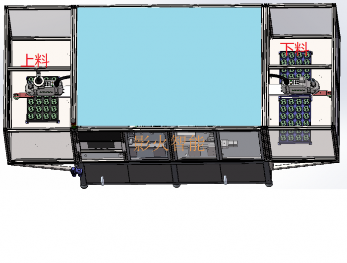 瓷料上下料上视图